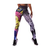 China Womens Tights High Waist Sport Leggings Womens Compression Tights 3D Print factory