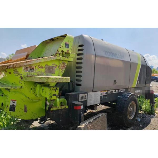 Quality Construction Used Stationary Concrete Pump Zoomlion 82m3/H 80.18-132SU for sale