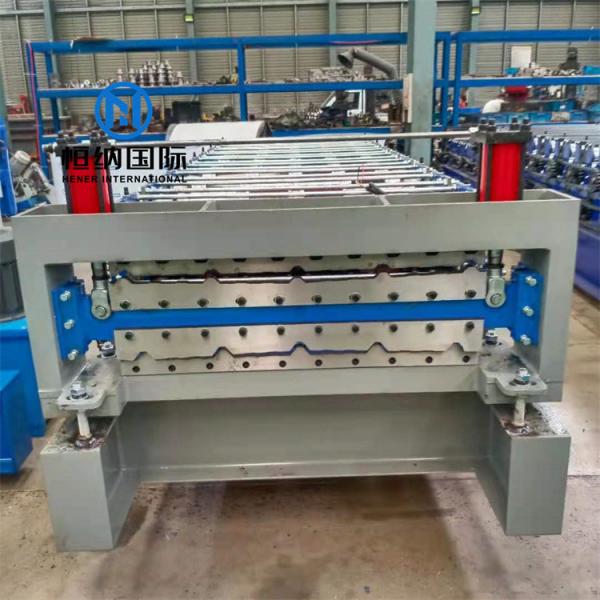Quality Color Steel Double Layer Roll Forming Machine For Ibr Trapezoidal Roof Wall Panel for sale