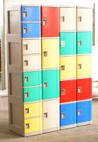 China Cell Phone Lockers With Chargers , 10 Tier Beige / Blue / Red Single Tier Lockers factory