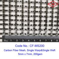 China Unidirectional 200gsm 12K Carbon Fiber Fabric Mesh Sustainable Concrete For Structure for sale
