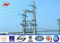 China 69kv Transmission Line Electrical Power Pole 35 Ft 1250 Kg Breaking Load Anti Rust factory