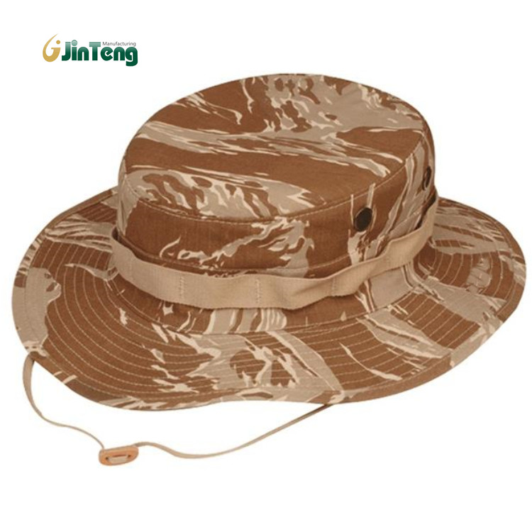 China Cotton ACU military Tactical Boonie Hat Rip Stop Internal Map Pocket factory