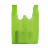 China Tote Handle Heat Transfer Non Woven T Shirt Bag Green Anti Pull for sale