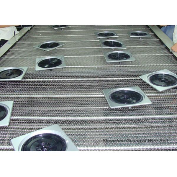 Quality Spiral Stainless Steel Wire Mesh Conveyor Belt For Drying / Cleaning Strong Tension for sale