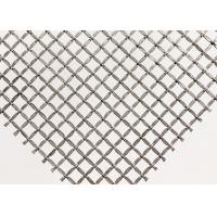 Quality 301 Stainless Steel Crimped Wire Mesh Square Woven Metal Abrasion Resistance for sale