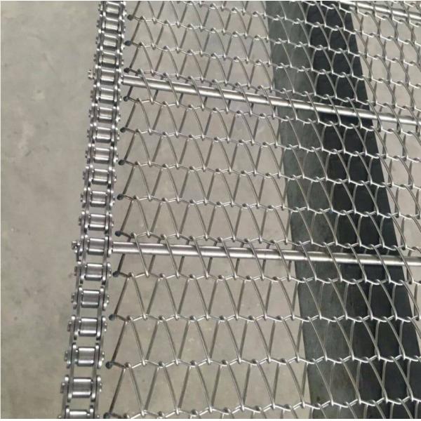 Quality Heat Resistant Stainless Steel Wire Mesh , Metal Wire Food Industry Conveyor Belt for sale