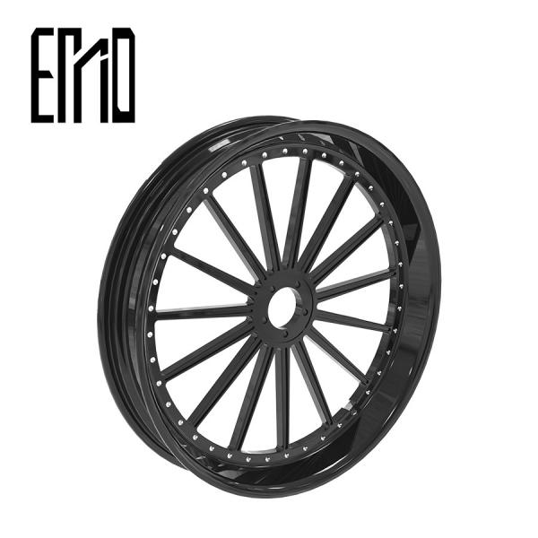 Quality INCA Customization Motorcycle Accessory LG-3 Front and rear wheel customized Black multi spoke style wheels custom-made for sale