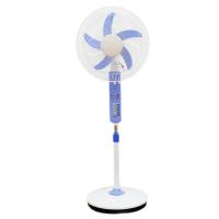 China DC Rechargeable Solar Stand Fan With Emergency Led Lights And Solar Panels factory