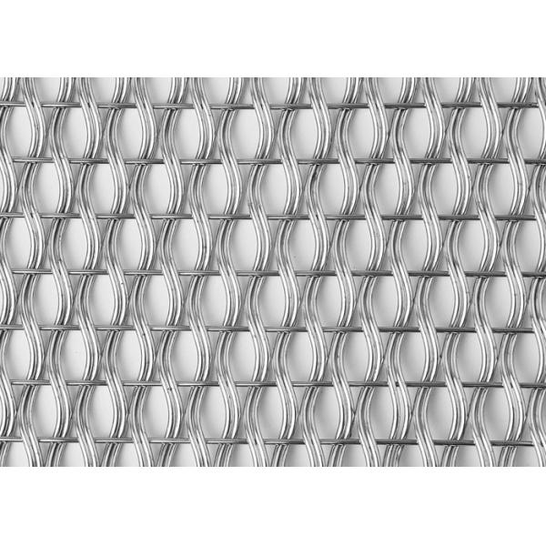 Quality 1.5m Interior Furniture Architectural Woven Wire Mesh Panel OEM SS 304 for sale