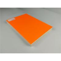 Quality Recyclable Lightweight Orange Foam Board Ps Foam Sheet Customizable Size for sale
