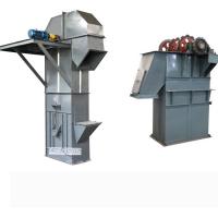 China 0.5m/S Single Bucket Elevator With Big Hopper Grain Bucket Lift factory