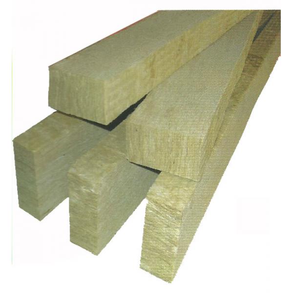 Quality Yellow 100mm Rockwool Insulation Board Fire Resistant For Steel Sandwich Panel for sale