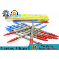 China Plastic And Bamboo Baccarat Gambling Systems , Casino Official Double Color Sides Dew Ball Point Pen factory
