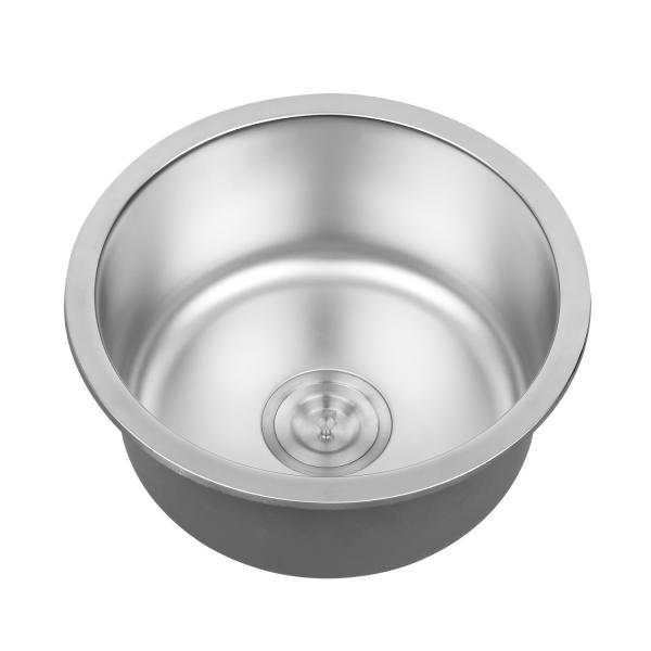 Quality 3-1/2'' Stainless Steel Single Bowl Sink Drop In Kitchen Sink 22 Gauge for sale