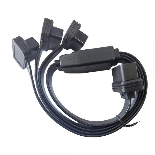 Quality Flat Ribbon Obdii Splitter Cable , Obd2 16 Pin Male To Female Extension Cable for sale