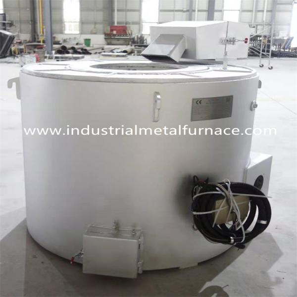 Quality Gas Fired 400kg Zamak Industrial Induction Electric Metal Melting Furnace Fixed for sale