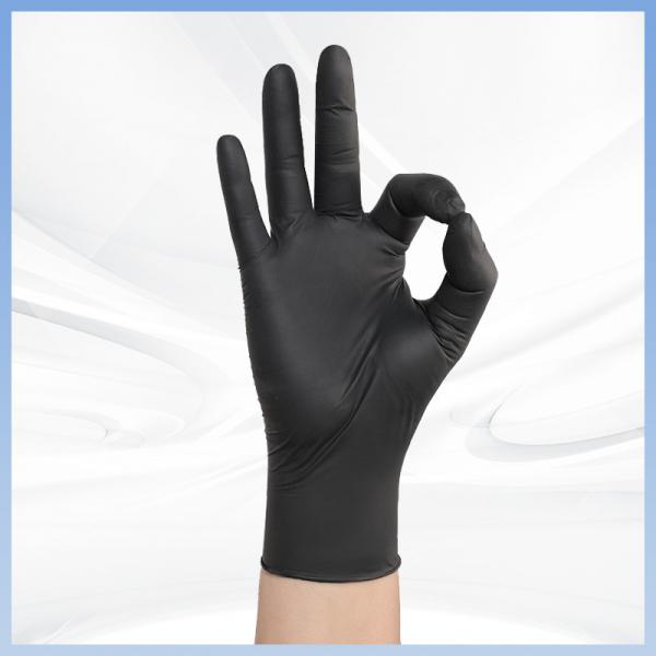 Quality Powder Free Latex Free Nitrile Safety Gloves For Food Processing for sale