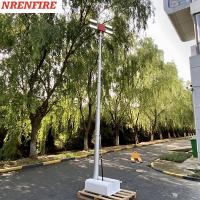 China 4x120W LED lamps mounted roof mast light 4.5m pneumatic telescopic mast, vehicle roof mount mast light tower factory