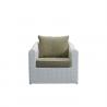 China Dark Khaki Aluminum Poly Rattan Sectional Outdoor Sofa Set factory