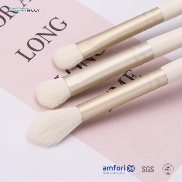 Quality 9pcs White Natural Hair Makeup Brush With Cosmetic Bag for sale
