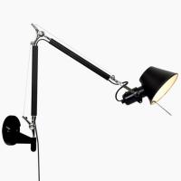 China Black White Color Long swing arm Adjustable Aluminum sconces lamp telescopic wall lights (WH-OR-02） factory