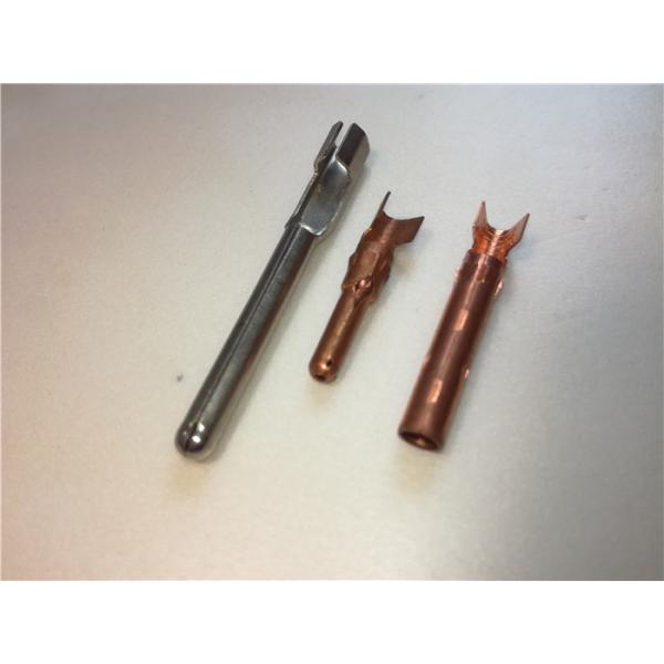 Quality Progressive Forming Sheet Metal Bending Dies Brass Electrical Connector for sale