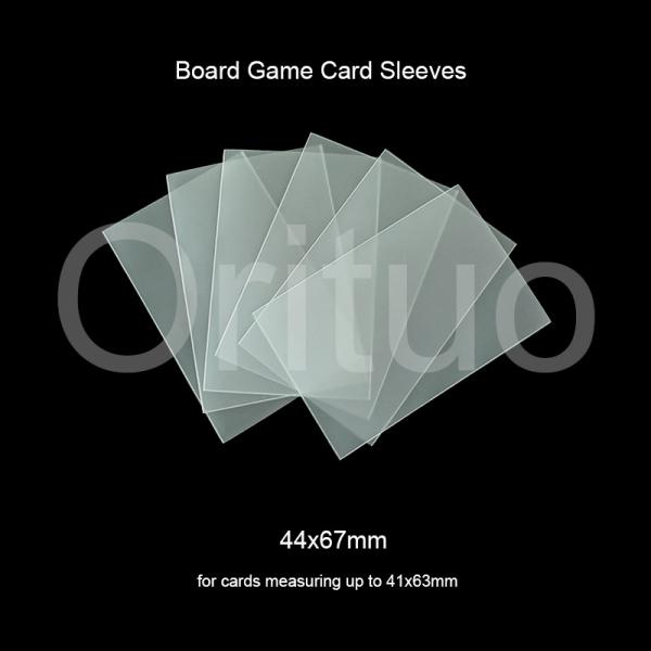 Quality Clear Board Game Sleeves Non Glare 44x67mm Cpp Matte Card Sleeves for sale