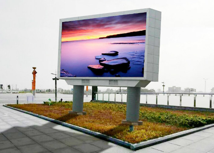 China P10mm Square Digital Outdoor Billboards , SMD3535 Custom Size LED Display Panel factory