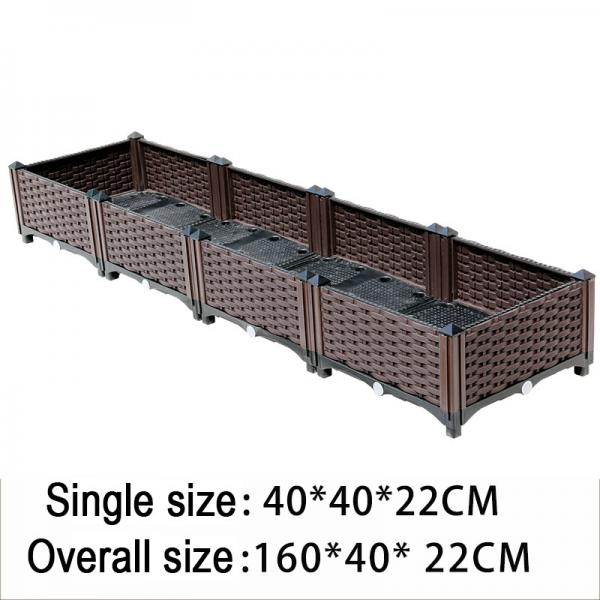 Quality Antifreeze Plastic Planter With Wheels for sale