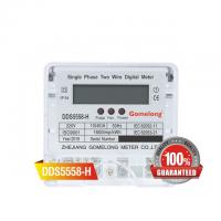 China Small Size  DDS5558 Single Phase Energy Meter Price with communication factory