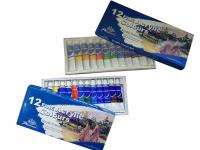 China Light - Fastness Acrylic Colour Set Art Painting Colours 12 X 12ml Tubes factory