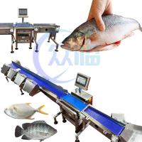 Quality Commercial Fish Sizing Machine Single Weighing Range 1g-3g Pangasius Grading for sale