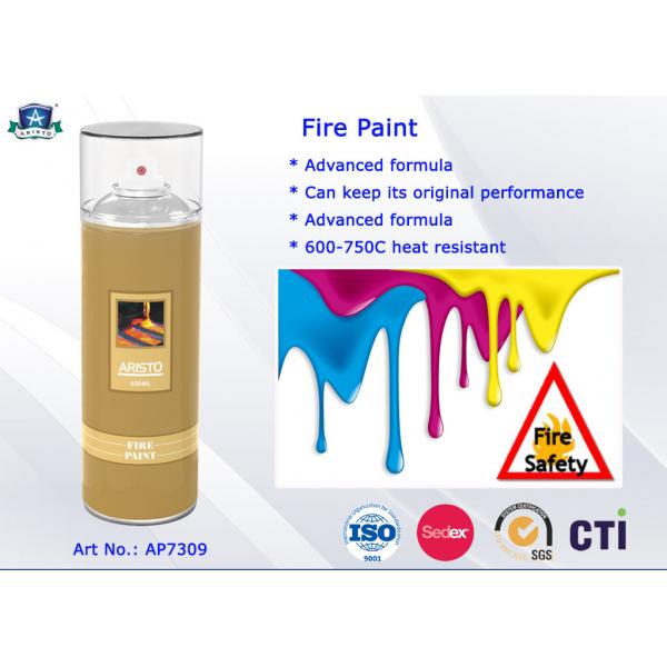 Quality Heat Resistance Acrylic Spray Paint  / Silicone Resin Fireproof Paint Spray 650℃ ~ 700℃ for sale