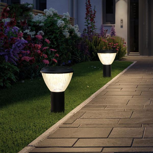 Quality CE Certified Effective Solar Powered Bollard Lights Ouotdoor Lawn Lamp For Courtyard Villas for sale