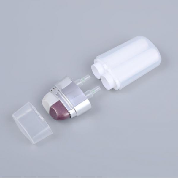 Quality 0.3liter PP PET Plastic Airless Pump Bottle Airless Cream Pump Bottle Dispenser Double Tube 0.2ml T for sale