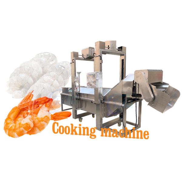 Quality 3P Multiscene Prawn Tunnel Cooker , Practical Shrimp Steam Cooking Line for sale
