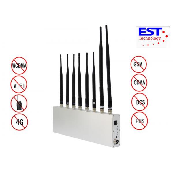 Quality Wifi Gps Cell Phone Signal Jammer For Examination Room / AC110V-240V for sale
