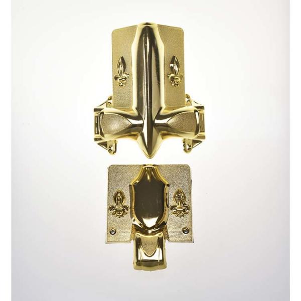 Quality Gold Plated Funeral Accessories Handle , Parts Of A Casket Compact Structure for sale