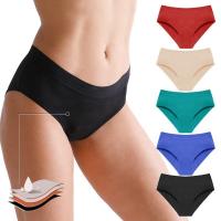 China Bamboo Fiber Leak Proof Period Underwear Breathable S-4XL Period Protection Underwear factory