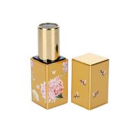 China 3.5g Gold Chinese Style Plastic Lip Balm Blue Container  Customized factory