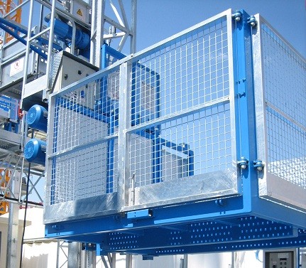 Quality CE Double Cage 300m Material Hoist Construction For Warehouse for sale