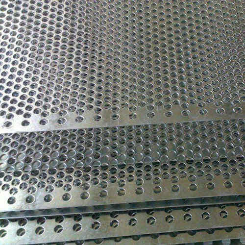 Quality φ2-6mm Punch Plate / Perforated Sheet Galvanized Material Silver for sale