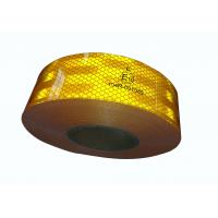 Quality Yellow Ece 104 Reflective Tape 5cm Width For Trucks Cars Trailer for sale