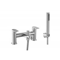 China Double Handle Bathroom Faucet Mixer Taps / Contemporary Bath Tap And Shower Mixer factory