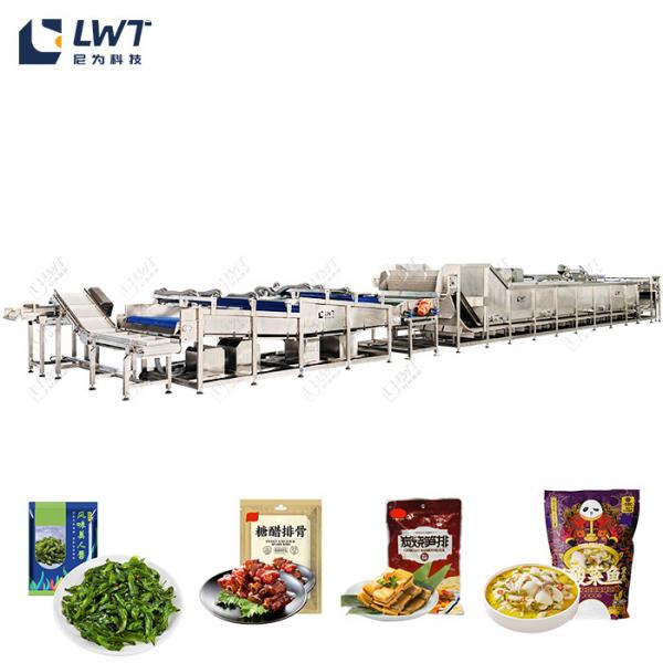 Quality Seasoning vegetable production line Pre-cooked vegetable cooling and blow-drying production line for sale
