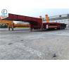 China Hydraulic Flatbed International Semi Truck Trailer 80 Tons 17m Strong Loading Construction Machines factory