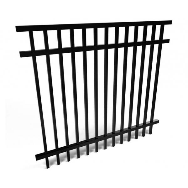 Quality Powder Coating Iron Wrought Fence 1.2mm-2.5mm 8ft 7ft Galvanized Surface for sale