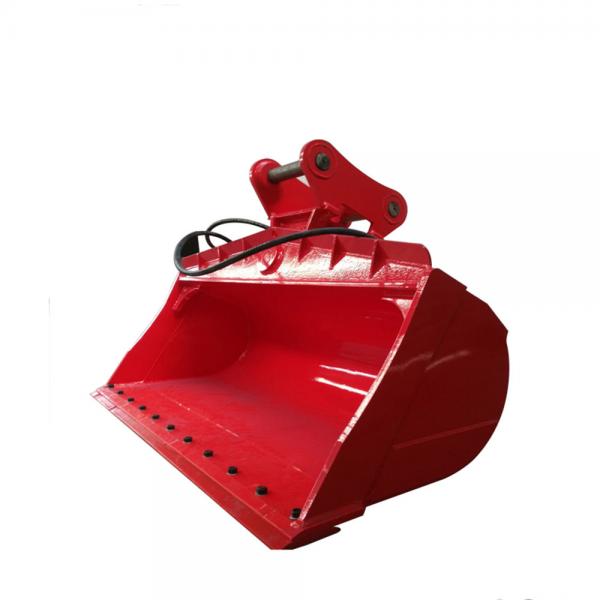 Quality Flat Bottom Hydraulic Tilt Bucket For Excavator 45 Degrees Slope On Both Side for sale