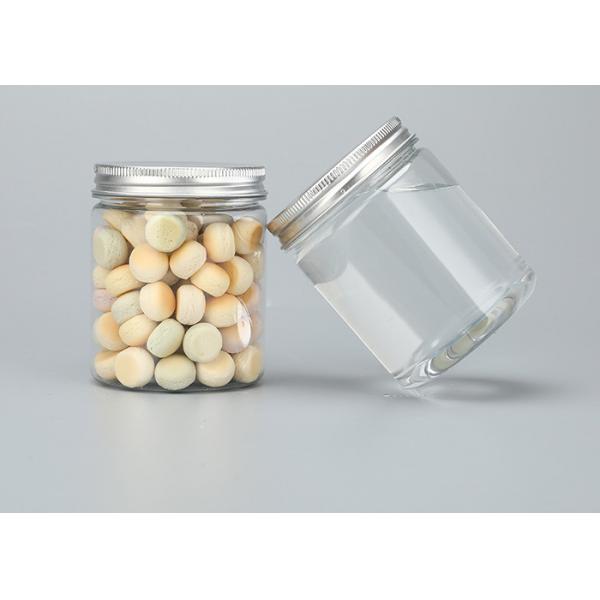 Quality 280ml Aluminum Cap Wide Mouth Plastic Jar Containers With Lids 32g for sale